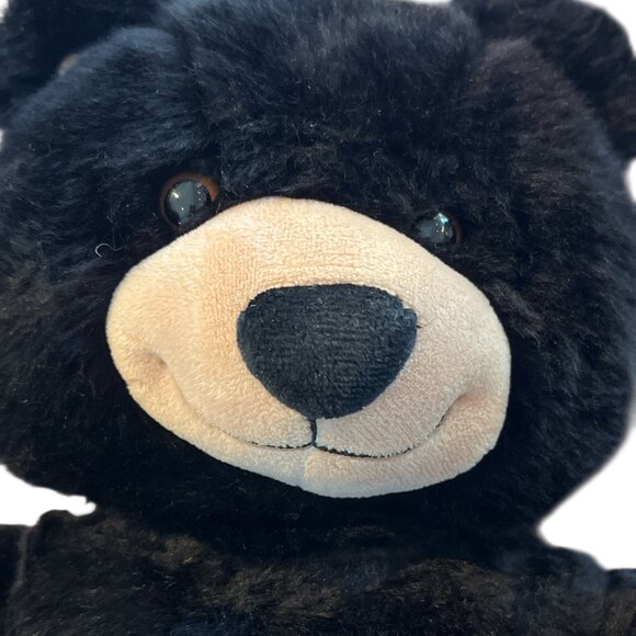 BUILD-A-BEAR Classic Dimples Black Plush Teddy Bear 15" Stuffed Animal - Picture 8 of 15